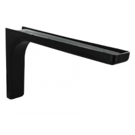 Leonard steel and black plastic angle bracket, 144x240mm. - CIME - Référence fabricant : 54034