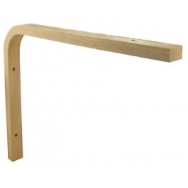 Multi-ply glued laminated wood screw-on bracket H.200xL.250mm. - CIME - Référence fabricant : 52462