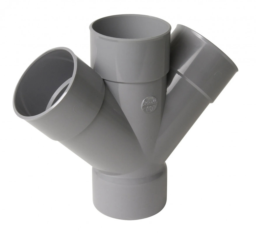 PVC-Kreuz 45 Grad FF 40