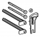 Trigger rod kit for delta plate - Geberit - Référence fabricant : GETKI241465001