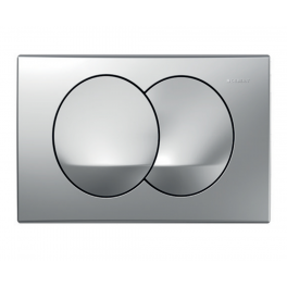 DELTA DUAL two-touch release plate mat chrome-plated - Geberit - Référence fabricant : 115.100.46.5