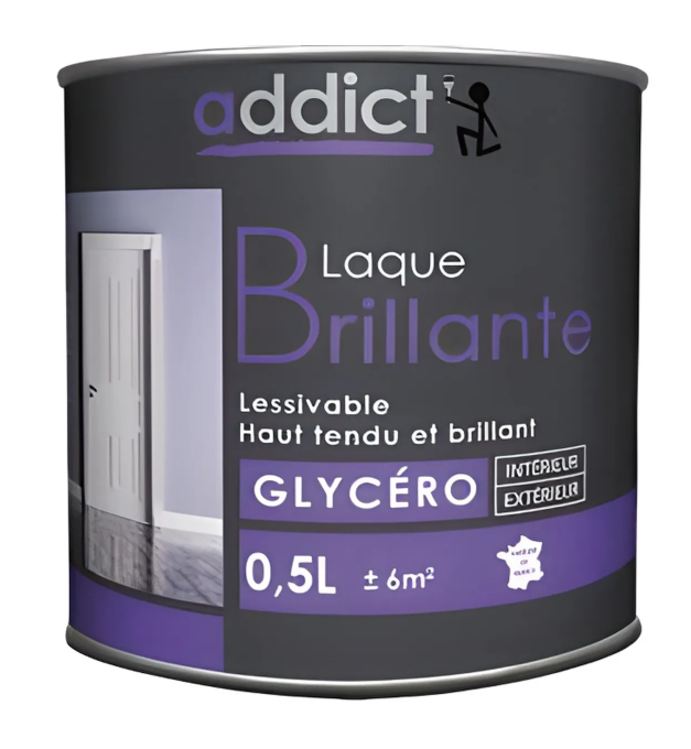 Glycero deco lacquer paint for all surfaces, white gloss, 0.5 liter