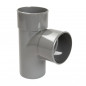 90 graden gereduceerd T-stuk MF 100/40/100