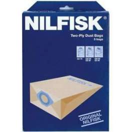 Paper bags for vacuum cleaner GM80C (5 bags) - Nilfisk - Référence fabricant : 82095000