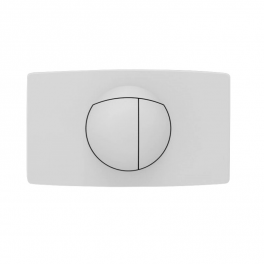 Two-touch control panel, for flush-mounted tank, white - Sanit - Référence fabricant : 16.018.01