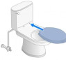 Gelijkwaardige zitting Marly 1 SELLES pergamone opaline, horizontale bevestiging