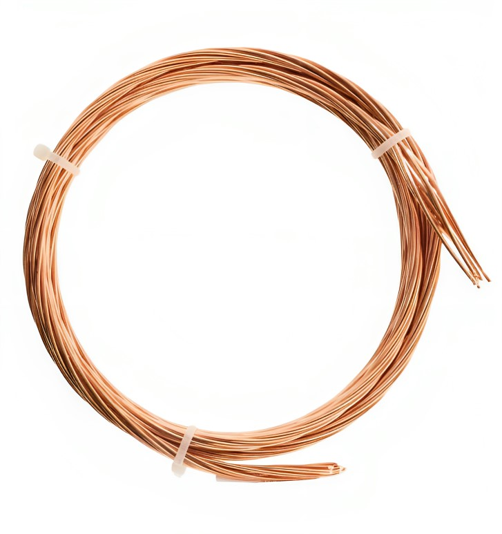 Copper braid for grounding, diameter 25 mm, 3 meters