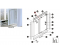 Joint vertical de porte pour paroi de douche FRESH R, A, 2P et VISION 2P - Novellini - Référence fabricant : NOVJOR50FRMO1A