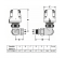 Thermostatic body double angle D or G 15x21 left - Thermador - Référence fabricant : THRCTDEQ15G