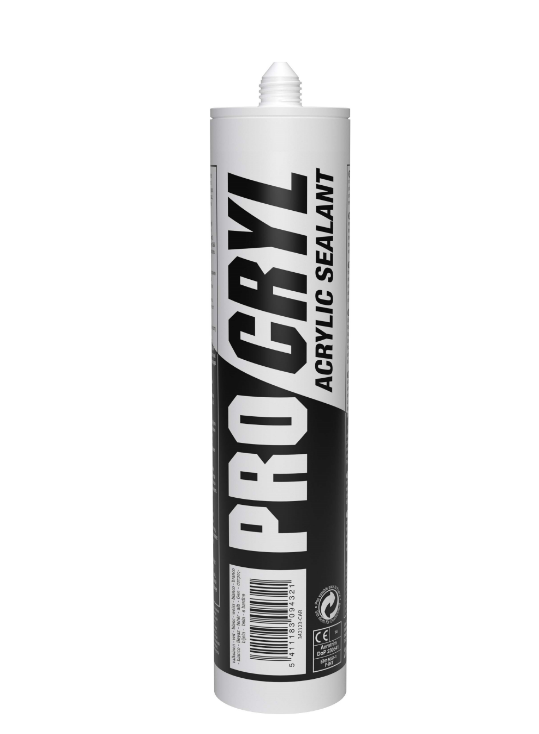 Stucco acrilico PRO CRYL, bianco, 280 ml