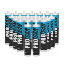 Box of 24 white sanitary silicones, PRO SAN 280 ml - SOUDAL - Référence fabricant : 12353224P