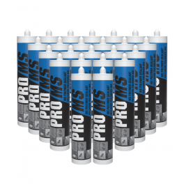 Box of 24 PRO MS multi-purpose polymers clear crystals sealants, 290 ml - SOUDAL - Référence fabricant : 11424624P