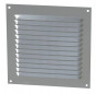 Grijs geanodiseerd aluminium met vierkant insectengaas 15x15