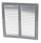 Grijs geanodiseerd aluminium met vierkant insectengaas 30x30