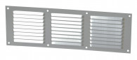 Grijs geanodiseerd aluminium met horizontale rechthoekige hor 10x30