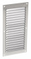 Grijs geanodiseerd aluminium met verticaal rechthoekig insectengaas 20x10