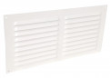 Wit gelakt aluminium met insectengaas Horizontaal rechthoekig 15x30