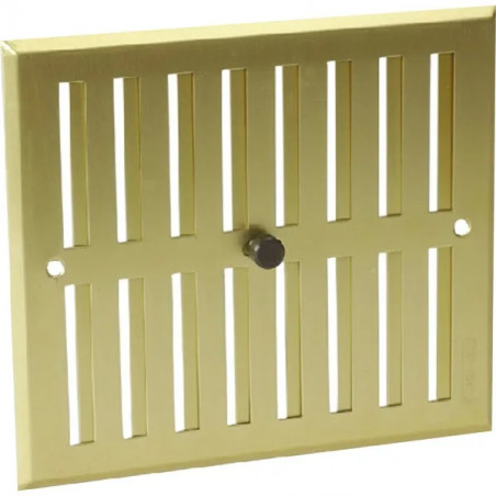 Aluminio anodizado en oro con cierre: rectangular 17x19