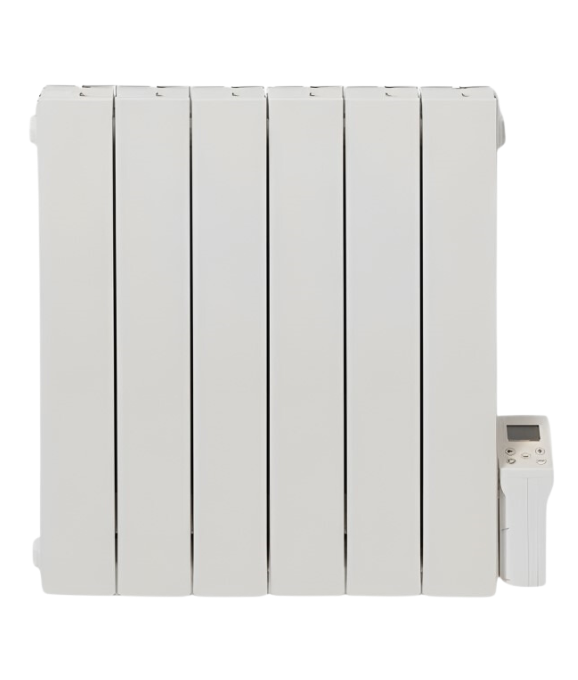 Electric fluid inertia radiator, 900 W,programmable digital control, white 
