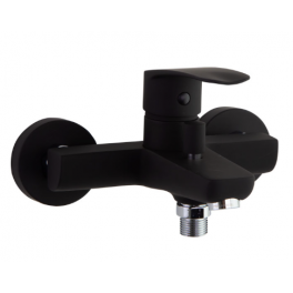 New fly" black wall-mounted bath/shower mixer. - Ramon Soler - Référence fabricant : 570502SNM