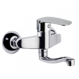 New fly" wall-mounted sink mixer 140mm projection. - Ramon Soler - Référence fabricant : 570701CCB14