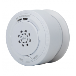 Compact smoke detector 10-year CE warranty, with batteries - OTIO - Référence fabricant : 520055
