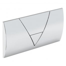 Placa de control para cisterna empotrada Viega, doble volumen, blanco alpino - Viega - Référence fabricant : 721886