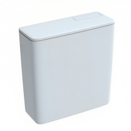 Réservoir WC attenant Geberit AP128 rinçage interrompable, alimentation latérale, blanc alpin - Geberit - Référence fabricant : 128.025.11.5