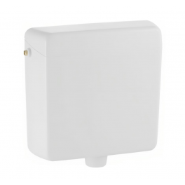 Réservoir WC haute position Geberit AP123 rinçage simple touche, blanc alpin - Geberit - Référence fabricant : 123.701.11.1