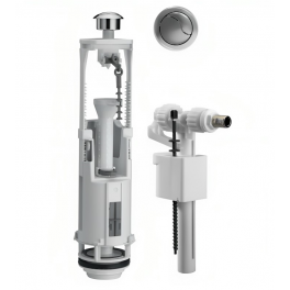 Mécanisme de chasse d'eau WC complet OPTIMA S double volume avec flotteur 95L - Siamp - Référence fabricant : 37940010