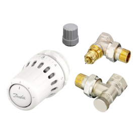 React thermostatic head kit + RA-FN angle body 15 +RLV-S control elbow. - Danfoss - Référence fabricant : 015G5357