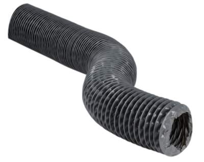 Flexibler Schlauch aus grauem PVC, Durchmesser 80 mm, Länge 20 m