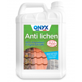Anti Lichen, destruction moisissures, lichens et algues, bidon de 5 L - Onyx Bricolage - Référence fabricant : E29050503
