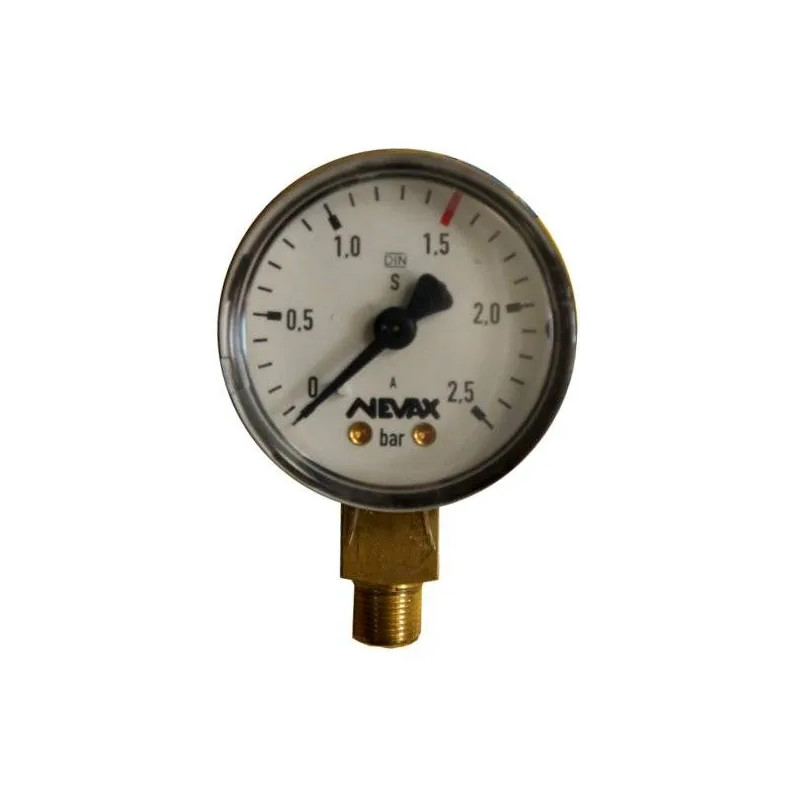 Acetyleen manometer diameter 50, BP. 2,5 bar