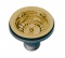 Basket drain without overflow, diameter 114.3mm gold 24 satin - Lira - Référence fabricant : LIRBO1945141