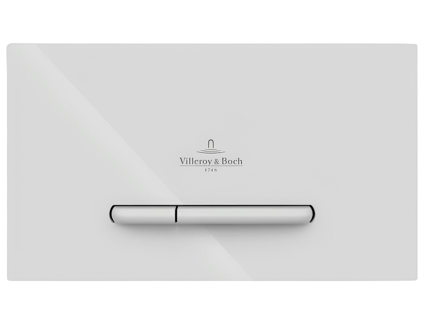 Plaque de commande WC Villeroy & Boch 300S ViConnect pour WC 200S double volume, blanc