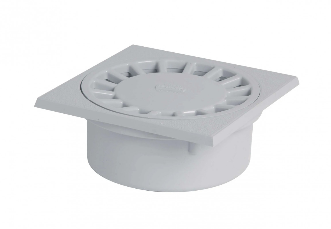 Tuinafvoer met verticale aansluiting M50 F40/63, lichtgrijs