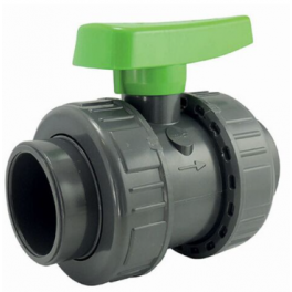 Double union PVC pressure valve, 40mm diameter. - CODITAL - Référence fabricant : 5005431004000