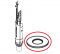 Joint plat d'étanchéité pour mécanisme de chasse WC TECE A 3 pour Octa 8 cm - TECE - Référence fabricant : TEEJO9820161