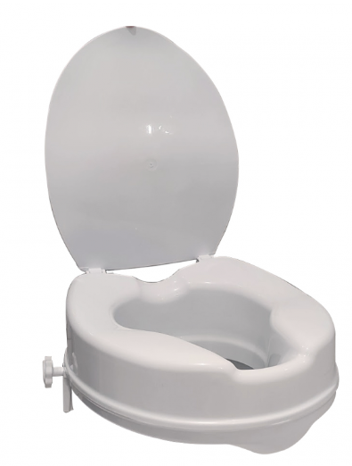 Toilet riser 10cm with cover.