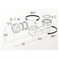 PVC scharnierende sifon, 0203250