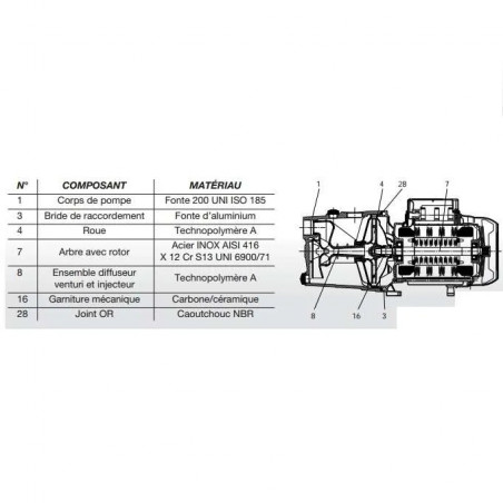 Pompe de surface auto-amorçante Jet 132 Mono 1.4 CV