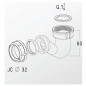 Sifone bidet a "V" 33x42, 0201015