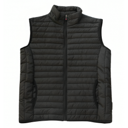 Black unisex sleeveless quilted vest, size L - Vepro - Référence fabricant : XENONNOIRL