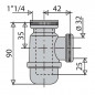 Bekkensifon 310 nikkel pool JC32