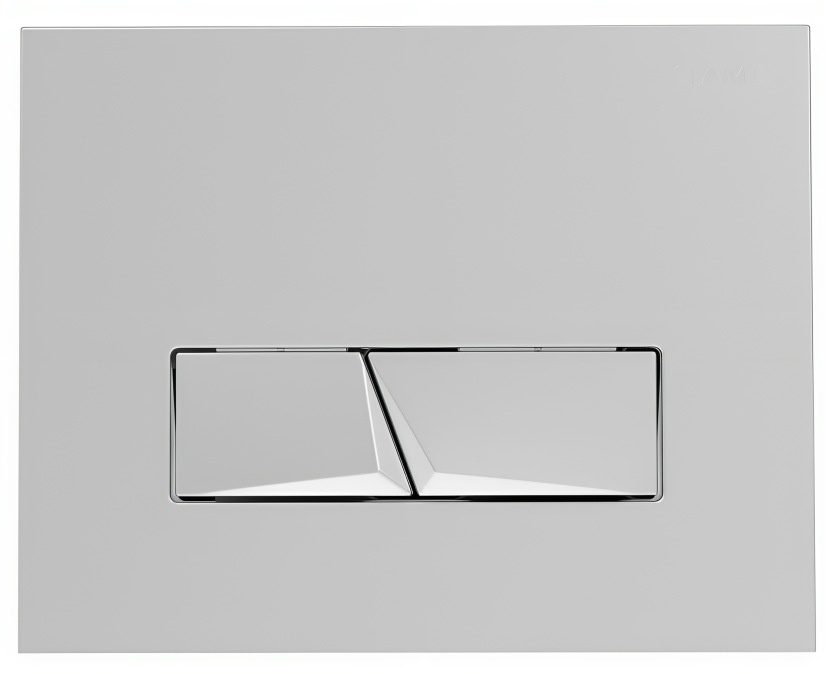 Concealed WC control plate SIAMP INGENIO <span class='notranslate' data-dgexclude>Pyramad</span>two-touch, chrome