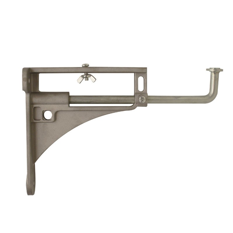 Aluminium mounting bracket for washbasin, adjustable from 220 mm to 350 mm, per pair
