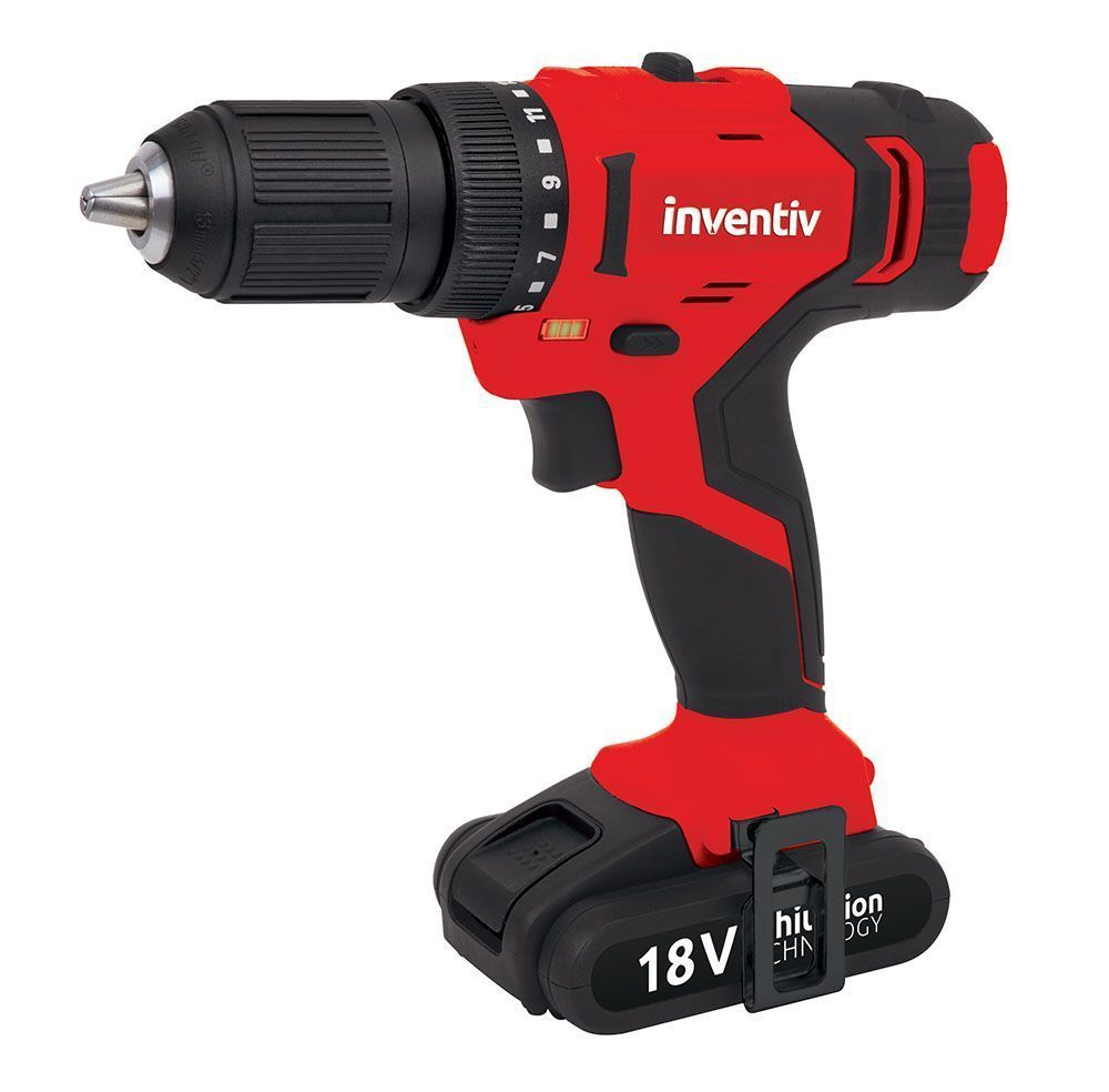 18V, 2Ah, 30 NM cordless screwdriver with battery and charger