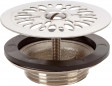Messing afvoer met rooster met een diameter van 63 mm, 0501018 Messing afvoer met rooster met een diameter van 63 mm, 0501018