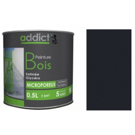 Special wood paint, Pebble grey anthracite, 0.5 liter. - Addict' Peinture - Référence fabricant : ADD113172